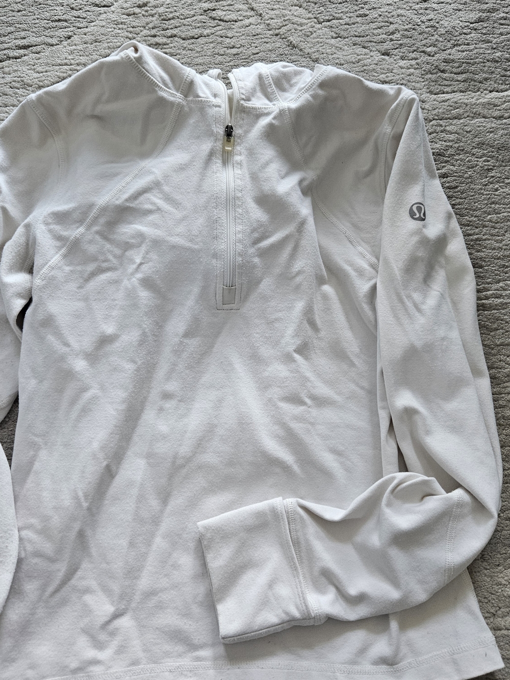 lululemon athletica White Half-Zip Pullover